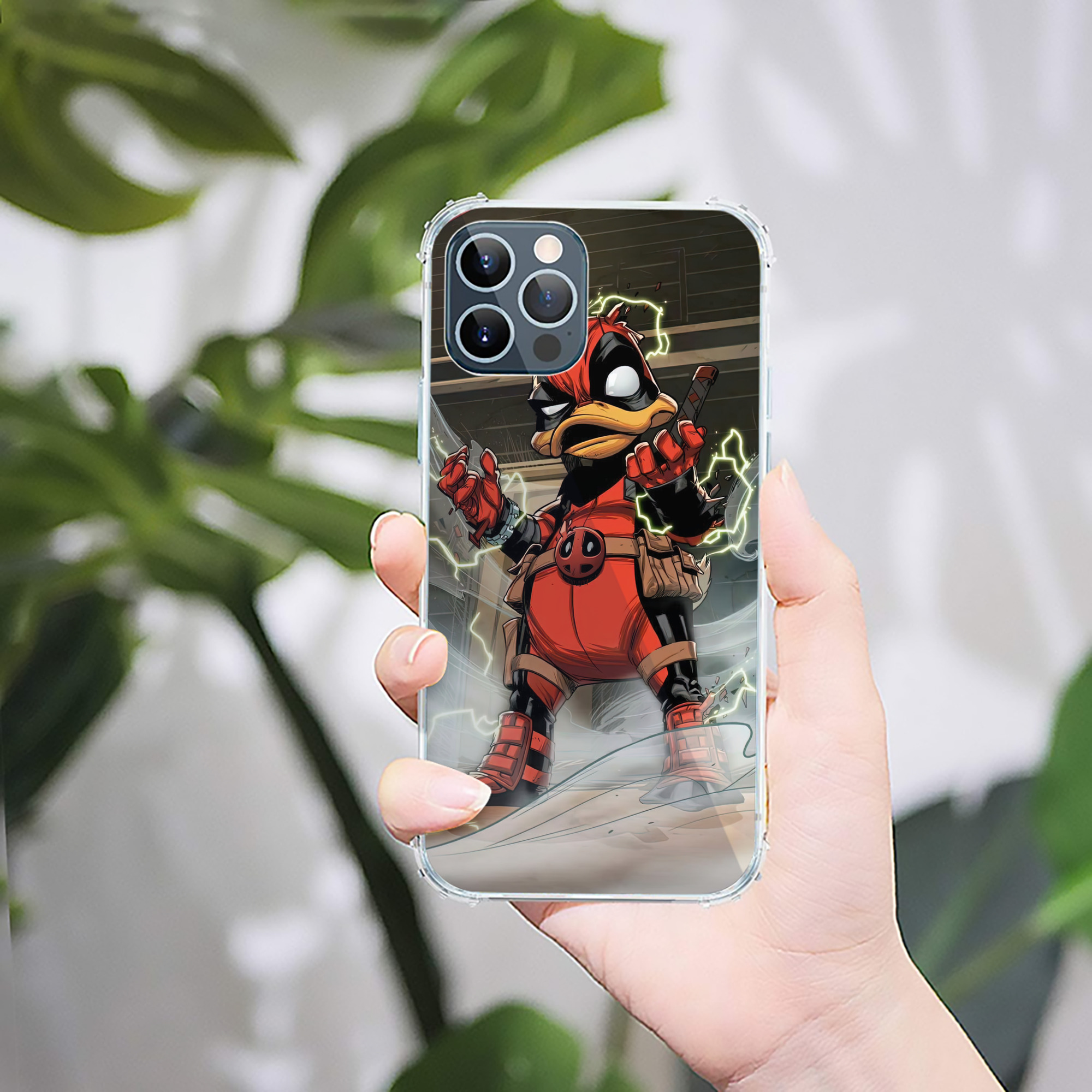 （画像用） Deadpool デッドプール 【iPhone 12シリーズ対応】透明スマホケース（クリアソフトケース）